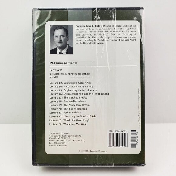 Great Courses Greek Persian Wars DVDs + Guidebook Prof. John Hale Sealed - Picture 2 of 6